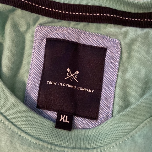 NWOT Mint Green Crew Clothing Co Tee XL - Picture 2 of 3